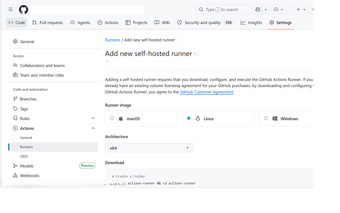Self-hosted Runner Online